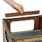 Global Industrial Square Outdoor Can, Brown, Steel, 13-1/2 in 239576BN - alternate 6
